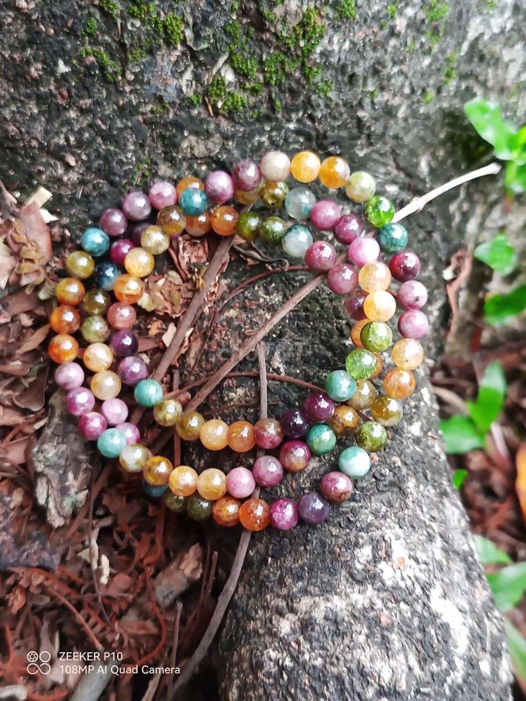 Tourmaline quấn tay 3 vòng