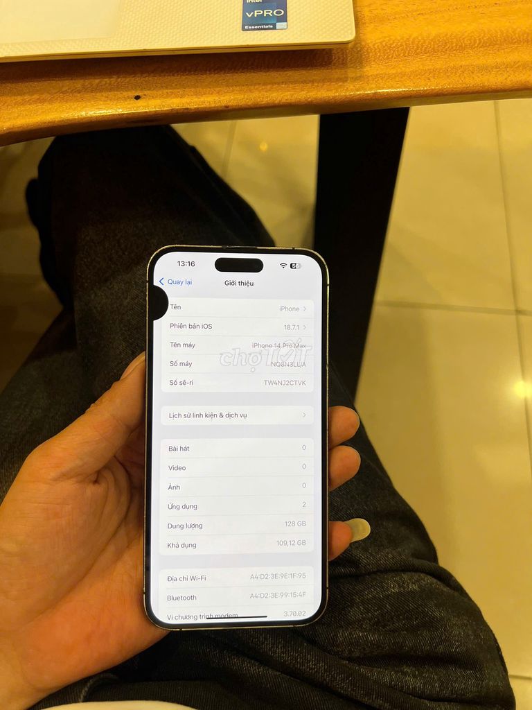 iPhone 14 Pro Max 128GB Đen LL/A. Mua bán Điện thoại tại Quận Cầu Giấy Hà Nội được đăng bởi Trai Họ Phạm hình 1