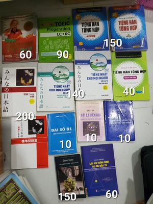 Sách self-help, sách tiếng Anh, Nhật, Hàn, Trung.