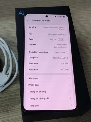 Realme GT6 fullbox giao lưu. Mua bán Điện thoại tại Huyện Củ Chi Tp Hồ Chí Minh được đăng bởi Hóa đá 