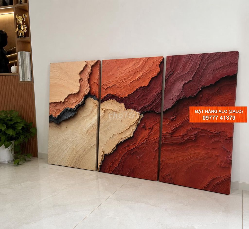 Tranh treo tường Trừu tượng Vải canvas. Mua bán Đồ sưu tầm, đồ cổ tại Quận Hà Đông Hà Nội được đăng bởi Xưởng Tranh Đẹp hình 1