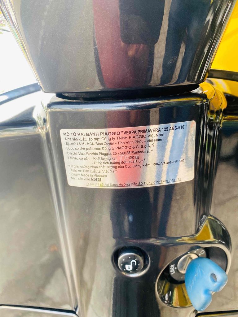 Piaggio Vespa Primavera ABS 2016 Đen 5000 km. Mua bán Xe máy tại Quận Ninh Kiều Cần Thơ được đăng bởi Hiếu Xe máy Tân Liên Hưng 2 hình 8