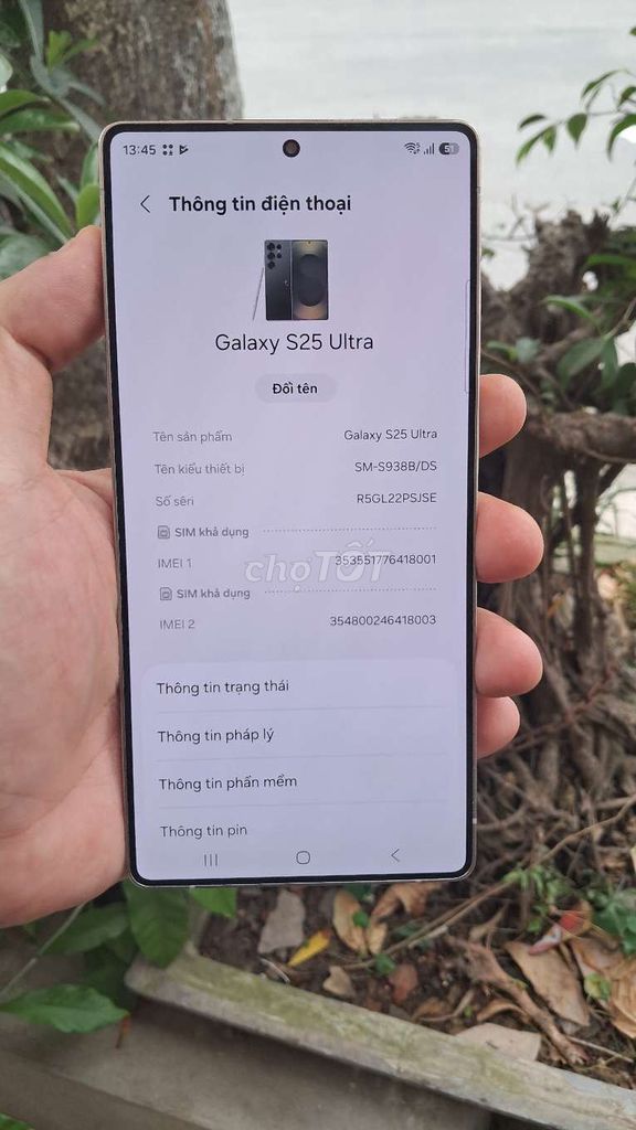 Samsung Galaxy S25 Ultra 256GB Xám. Mua bán Điện thoại tại Quận Hai Bà Trưng Hà Nội được đăng bởi bùi hữu liêm  hình 1