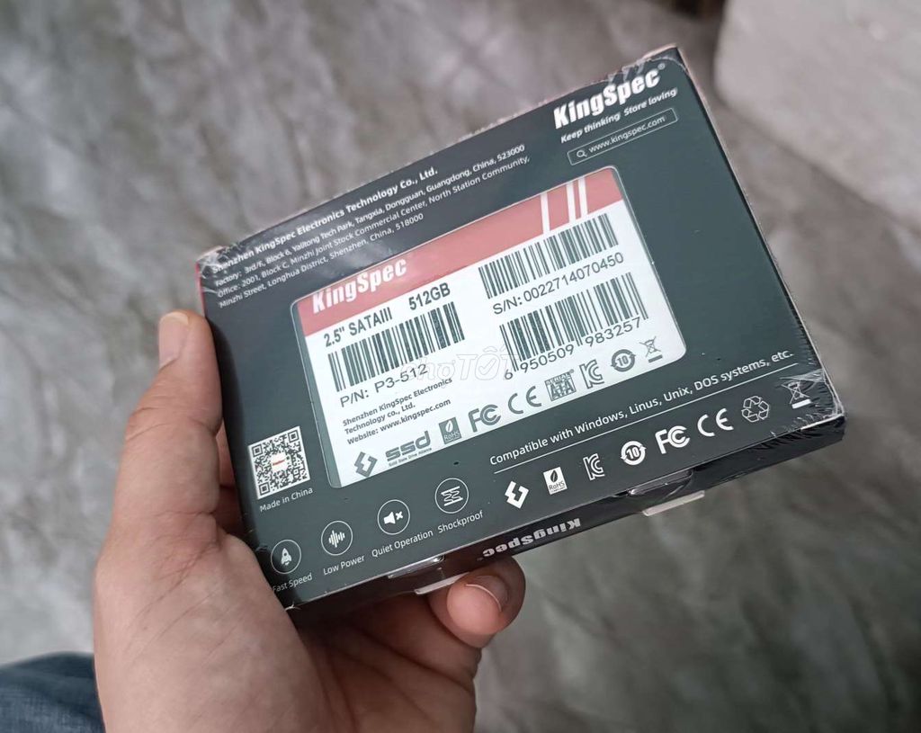 ✔Ssd new 512gb bh 2 năm kèm cáp