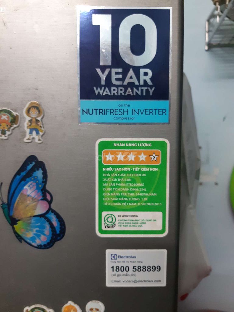 Tủ lạnh ELECTROLUX ETB2600MG 254 Lít. Mua bán Tủ lạnh tại Quận 3 Tp Hồ Chí Minh được đăng bởi Trần Vũ Hòa hình 1