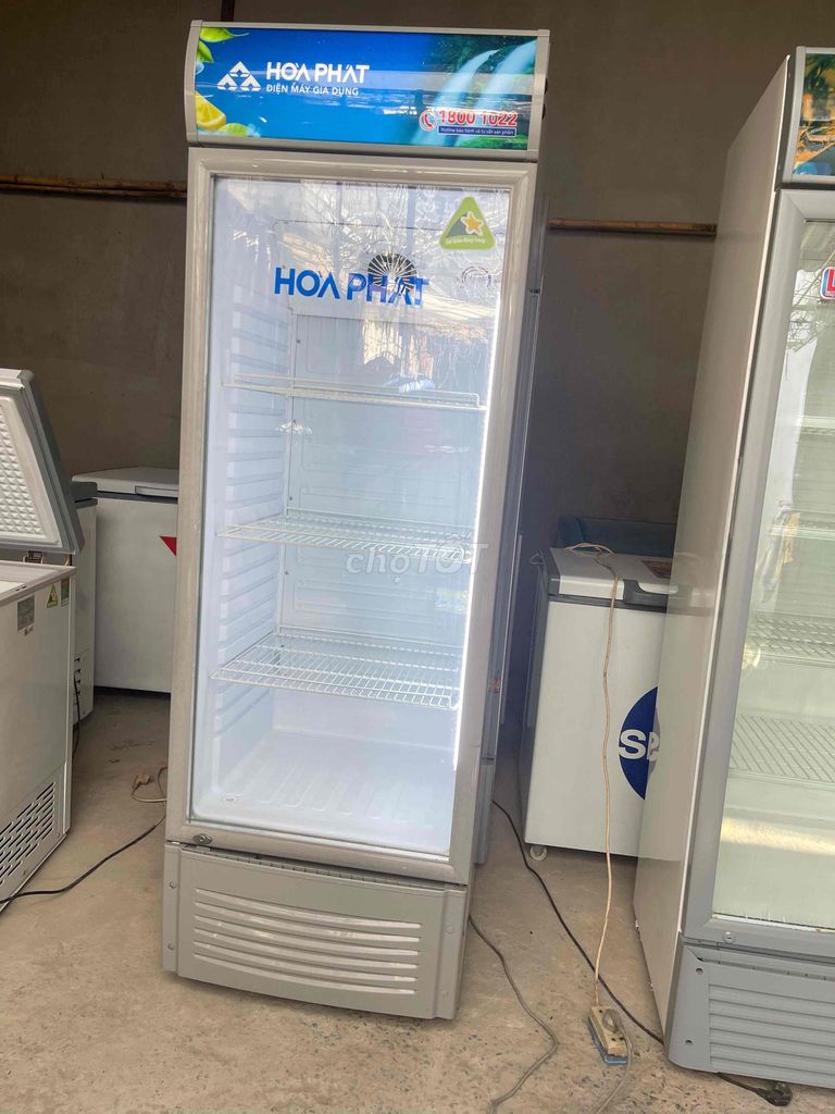 Tủ mát Hòa Phát 400 lít Xám Sưởi kính. Mua bán Tủ lạnh tại Quận Tân Phú Tp Hồ Chí Minh được đăng bởi Điện lạnh ngon hình 1