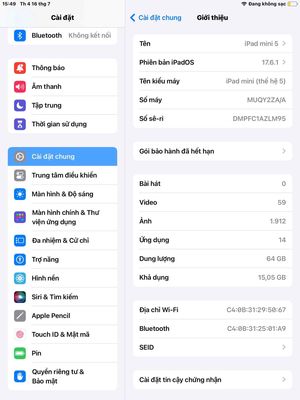 ipad mini 5 vàng hồng mvt. Mua bán Máy tính bảng tại Huyện Phong Điền Cần Thơ được đăng bởi Lê thuan