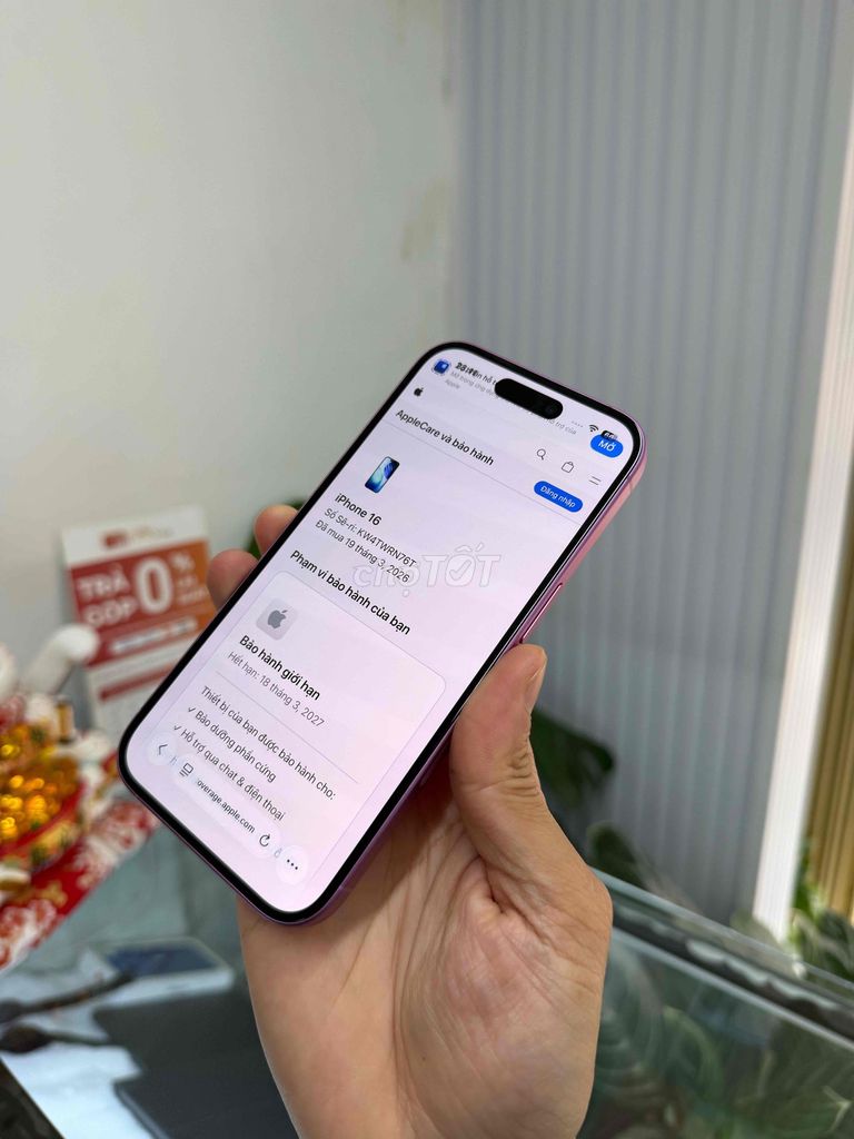 Apple iPhone 16 128GB pin 100% bh hãng T3/2027. Mua bán Điện thoại tại Thành phố Đà Lạt Lâm Đồng được đăng bởi HPSTORE ĐÀ LẠT hình 1