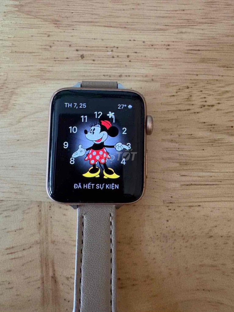 Apple Watch Series 3 42mm Vàng hồng 99%. Mua bán Thiết bị đeo thông minh tại Huyện Mang Thít Vĩnh Long được đăng bởi Nhí cái nhum hình 1
