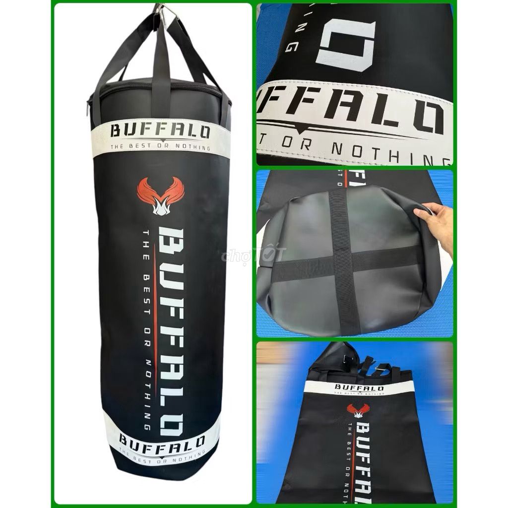 Bao cát boxing Buffalo Da Đen 50kg 1m2x46cm. Mua bán Đồ thể thao, Dã ngoại tại Thành phố Huế Thừa Thiên Huế được đăng bởi Anh Kiệt hình 1