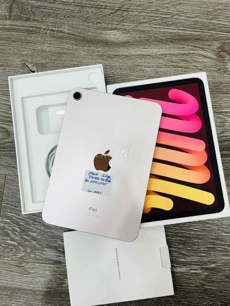 iPad Mini 6 mỹ 64gb pin99% fullbox zin nguyên bản