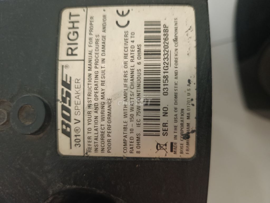 Loa Bose 301 seri 5 Đen Nguyên zin. Mua bán Tivi, Âm thanh tại Quận Gò Vấp Tp Hồ Chí Minh được đăng bởi Nguyen Cuong hình 1