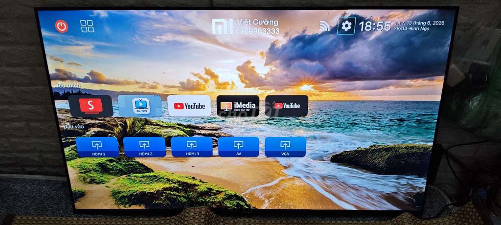 Tivi Xiaomi L55MA-A 4K 55 inch 2024. Mua bán Tivi, Âm thanh tại Quận Hai Bà Trưng Hà Nội được đăng bởi Mr Hung hình 1