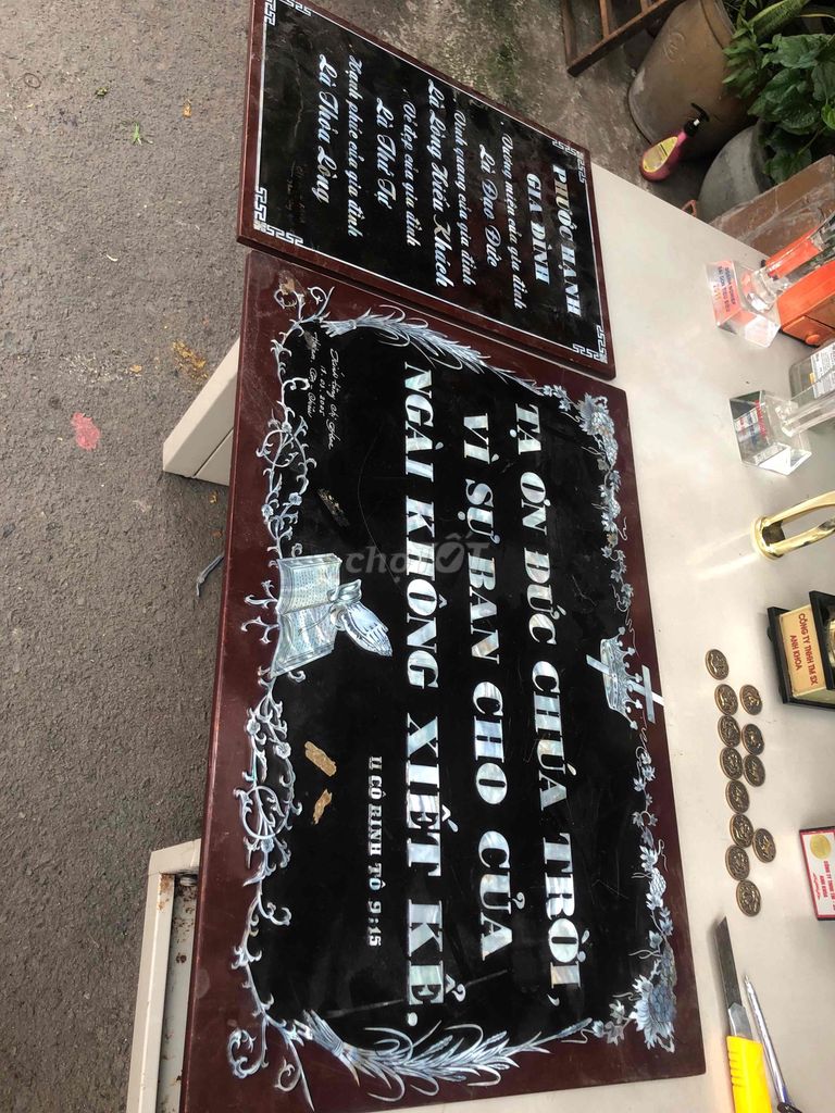 Bảng trang trí Đá Đen 2 tấm. Mua bán Cây cảnh, đồ trang trí tại Quận 3 Tp Hồ Chí Minh được đăng bởi HoVaTen  Nghèo mua gì đt XinCamOn hình 1