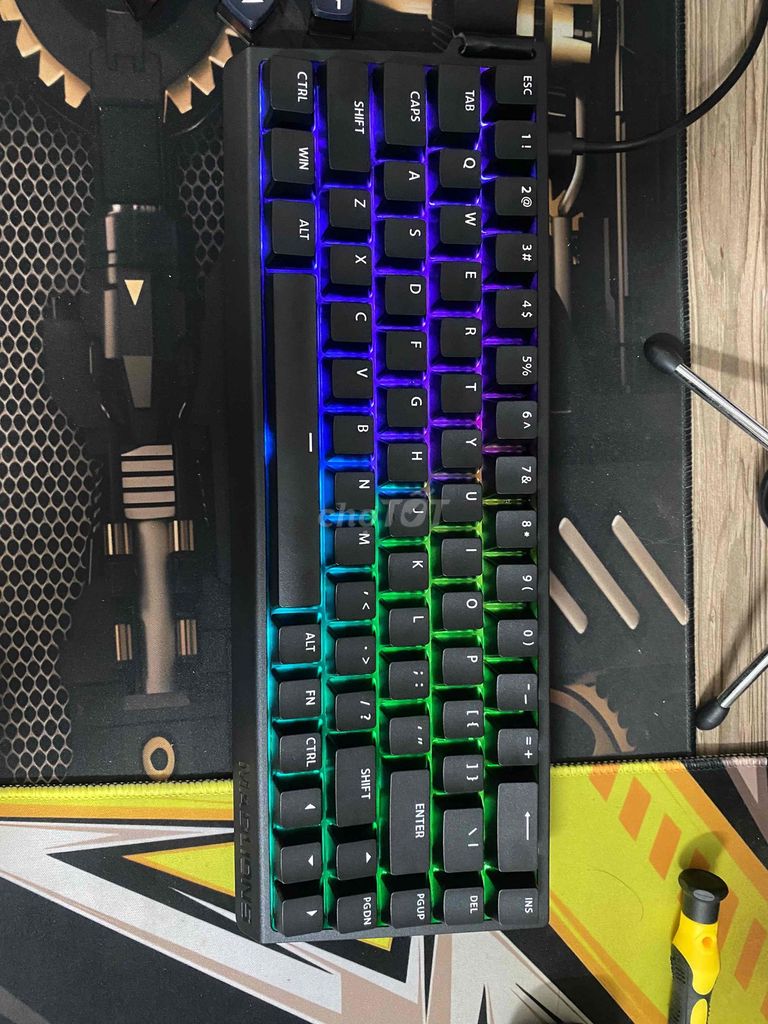 Phím cơ Madlions HE68 RGB 1000Hz 1 mode fullbox. Mua bán Phụ kiện (Màn hình, Chuột...) tại Quận Sơn Trà Đà Nẵng được đăng bởi MC Computer hình 1