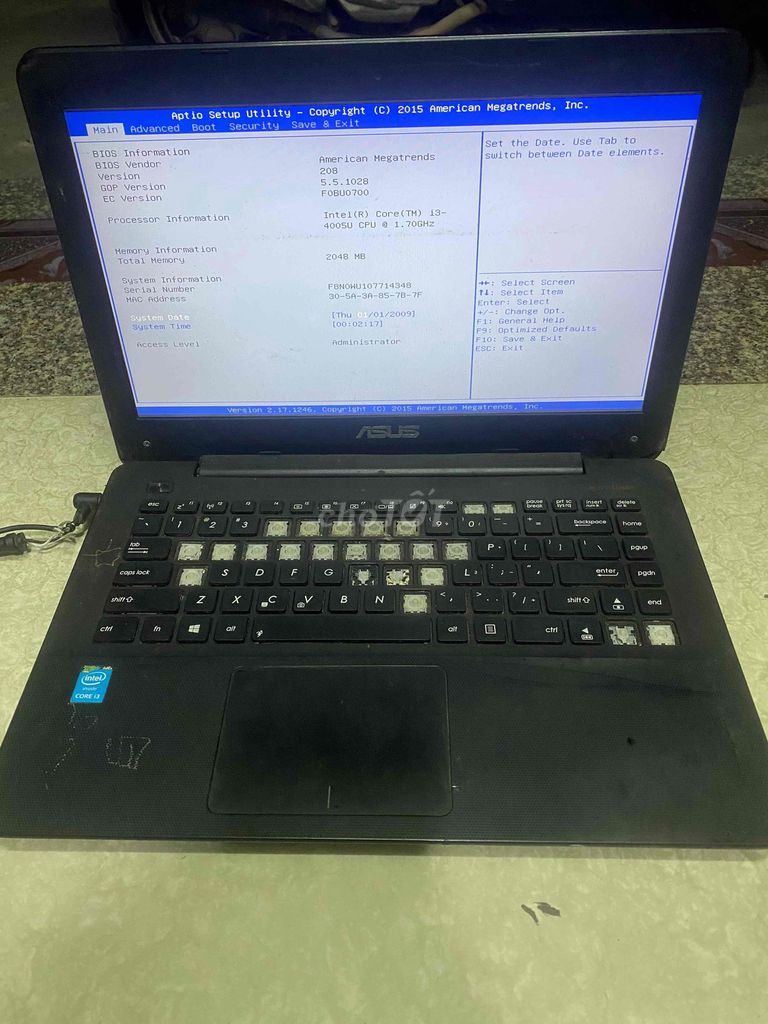 asus x454L. Mua bán Laptop tại Quận 12 Tp Hồ Chí Minh được đăng bởi KHANG hình 1