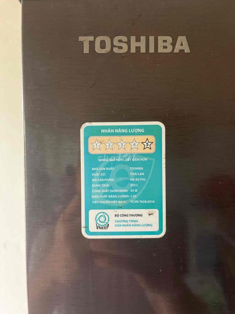 Tủ lạnh Toshiba GR-B31VU 253 lít. Mua bán Tủ lạnh tại Huyện Vĩnh Bảo Hải Phòng được đăng bởi nnn hình 1