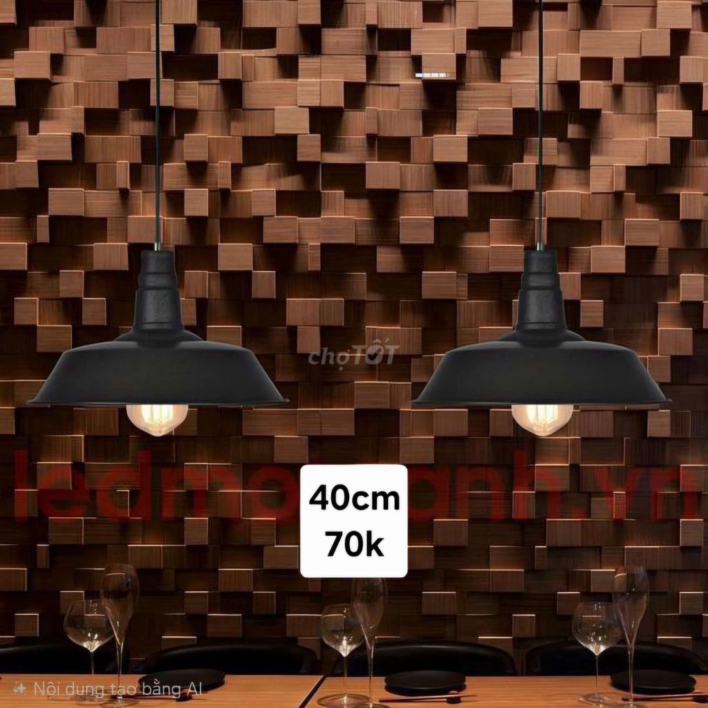 Chao đèn kim loại Đen 40cm. Mua bán Đèn tại Quận Thanh Khê Đà Nẵng được đăng bởi Đèn trang trí hình 1