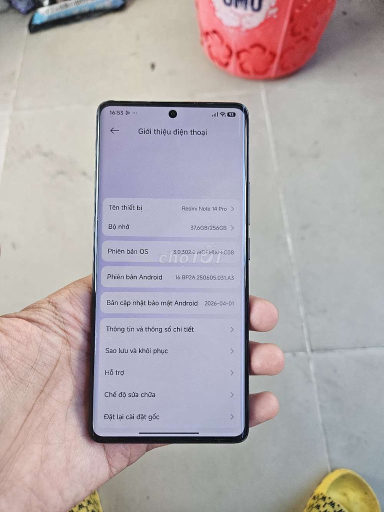 Xiaomi Redmi Note 14 Pro 256GB Đen. Mua bán Điện thoại tại Thành phố Vũng Tàu Bà Rịa - Vũng Tàu được đăng bởi Tín Phạm hình 1