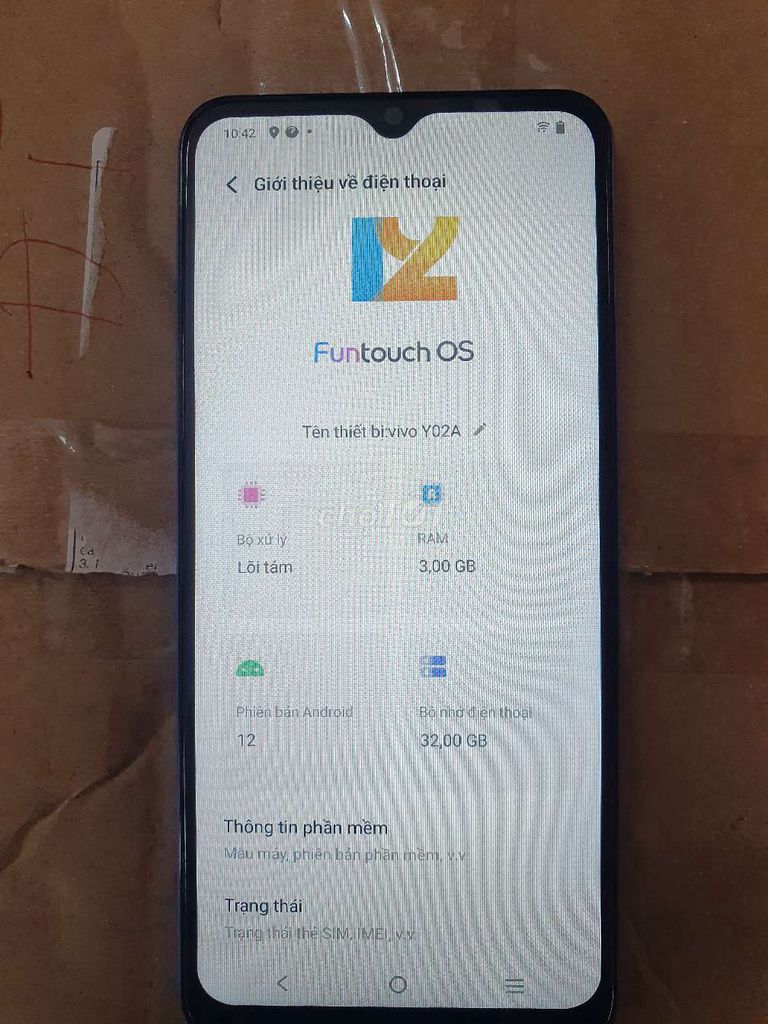 Vivo Y02A pin 5000 rất trâu. Mua bán Điện thoại tại Quận Bình Thạnh Tp Hồ Chí Minh được đăng bởi Ngọc Như Quang hình 1