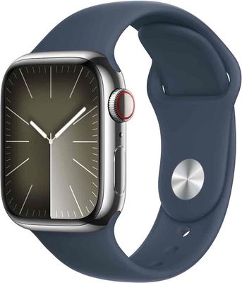 Apple watch s9 mặt thép dây cao su mới nguyên hộp