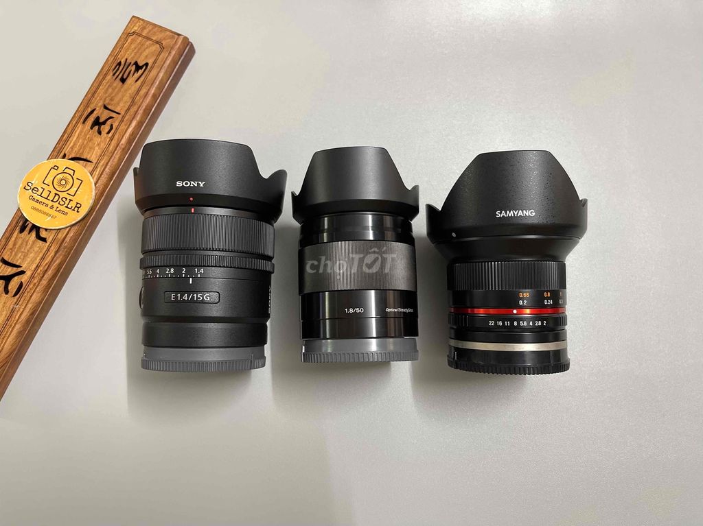 Sony Sel 50F1.8 OSS / Sel 15F1.4 G / Samyang 12F2