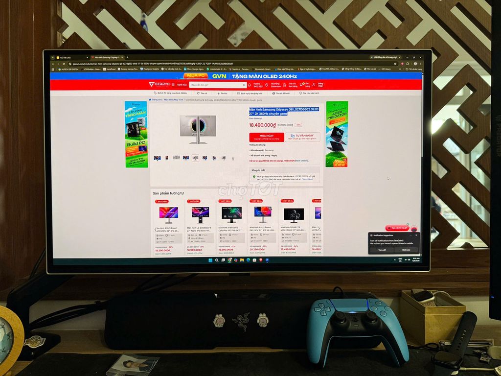 Màn hình 2k 360hz Samsung Odyssey G6 LS27DG602. Mua bán Phụ kiện (Màn hình, Chuột...) tại Quận Gò Vấp Tp Hồ Chí Minh được đăng bởi Pháp Bình hình 1