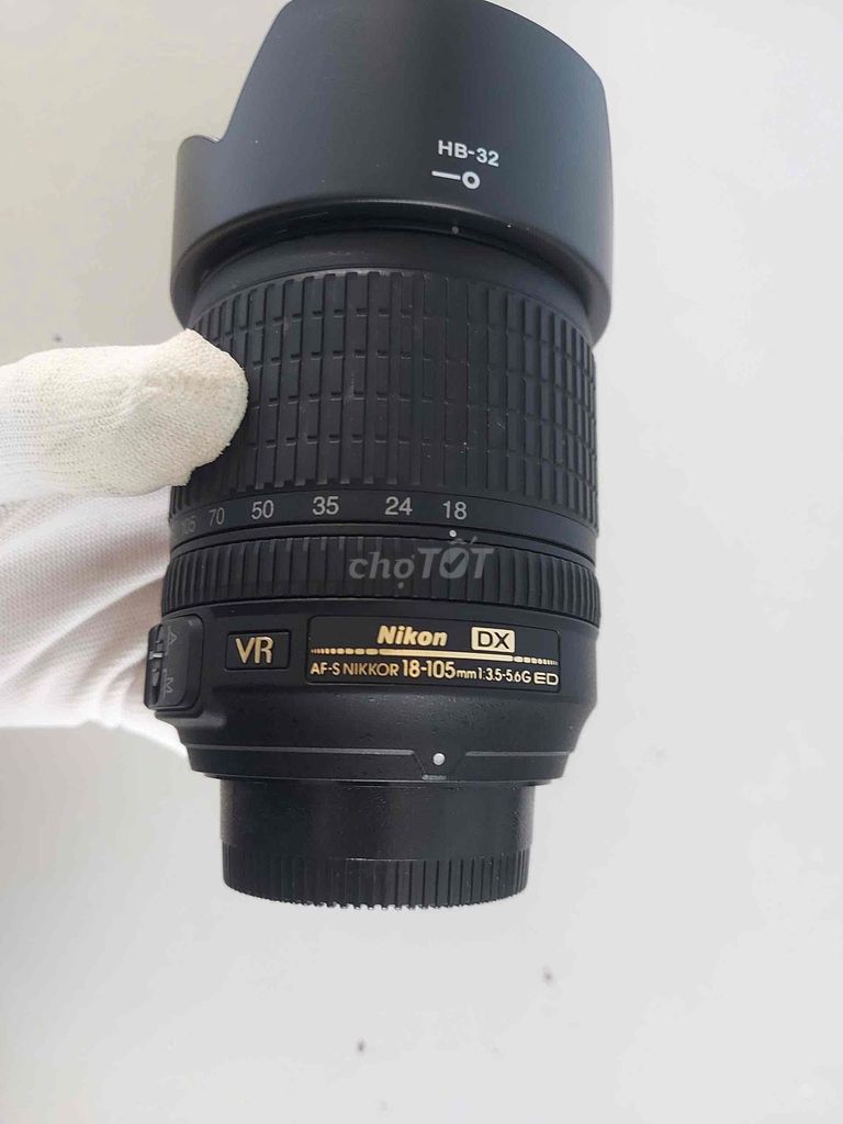 Ống kính Nikon AF-S NIKKOR 18-105mm Đen. Mua bán Máy ảnh, Máy quay tại Quận Lê Chân Hải Phòng được đăng bởi MAYANHVUI hình 1