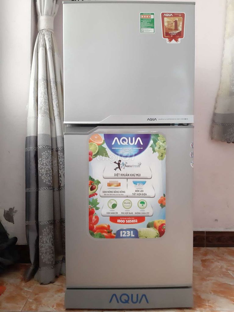0382106915 - Tủ lạnh Aqua 123 lít đời mới tiết kiệm điện