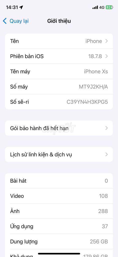 Apple iPhone Xs 256GB Trắng Đã thay màn, pin. Mua bán Điện thoại tại Quận Bình Thạnh Tp Hồ Chí Minh được đăng bởi Nguyễn Hoàng Trung hình 1