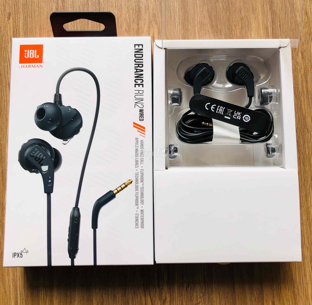 Tai Nghe JBL Endurance Run 2 Wired Jack 3.5, IPX5