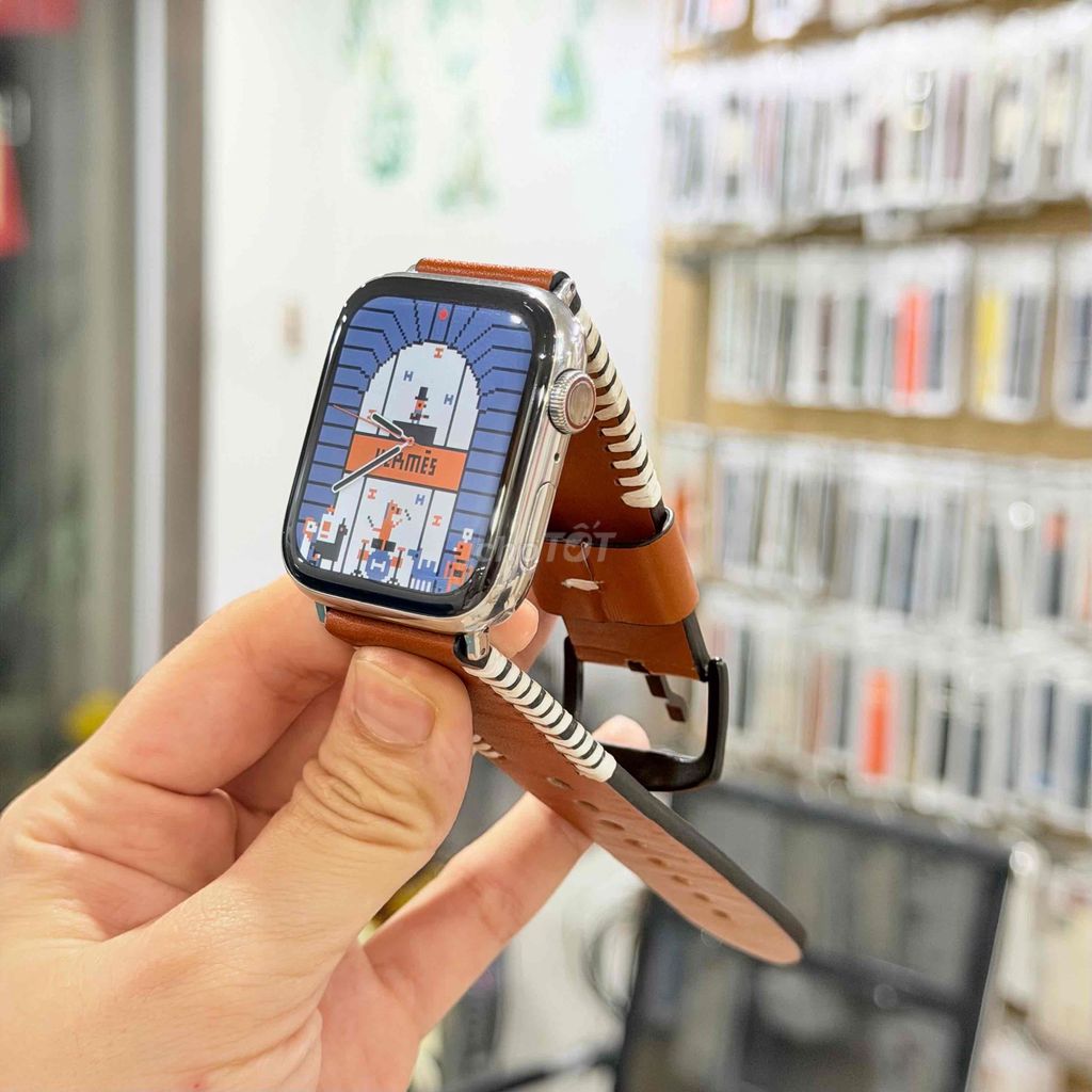 Đồng hồ thông minh Hermes Series 6 Bạc 44mm LTE. Mua bán Thiết bị đeo thông minh tại Quận Đống Đa Hà Nội được đăng bởi Giang Trần Watch hình 1