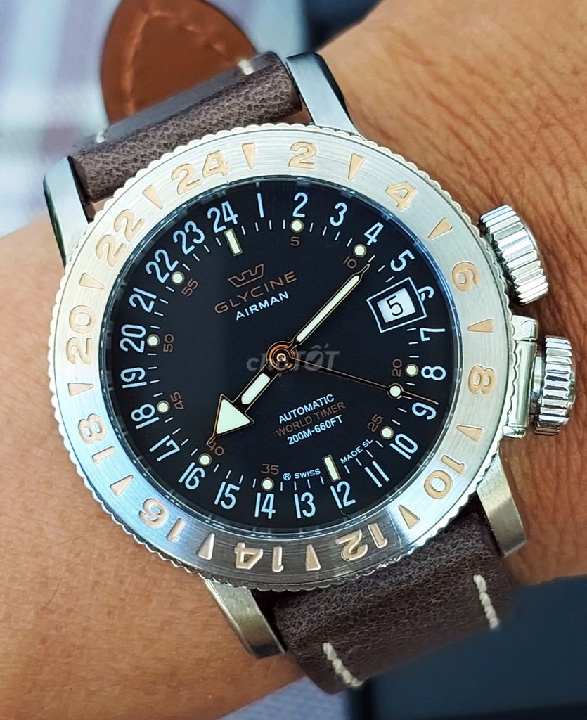 ĐH nam automatic cao cấp Glycine - Thụy Sỹ