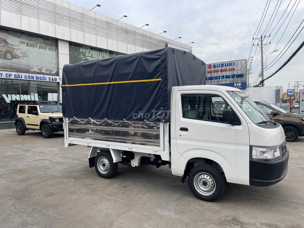 Suzuki Carry Pro Thùng mui bạt 3 bửng 80 triệu. Mua bán Xe tải, xe ben tại Thành phố Thủ Dầu Một Bình Dương được đăng bởi công ty ô tô Sài Gòn đại lý ô tô Su zu ki chính hãng hình 1