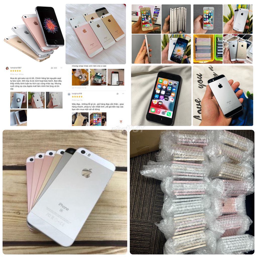 Hàng về trăm máy iphone 5SE zin đẹp/Rẻ/128/64/16