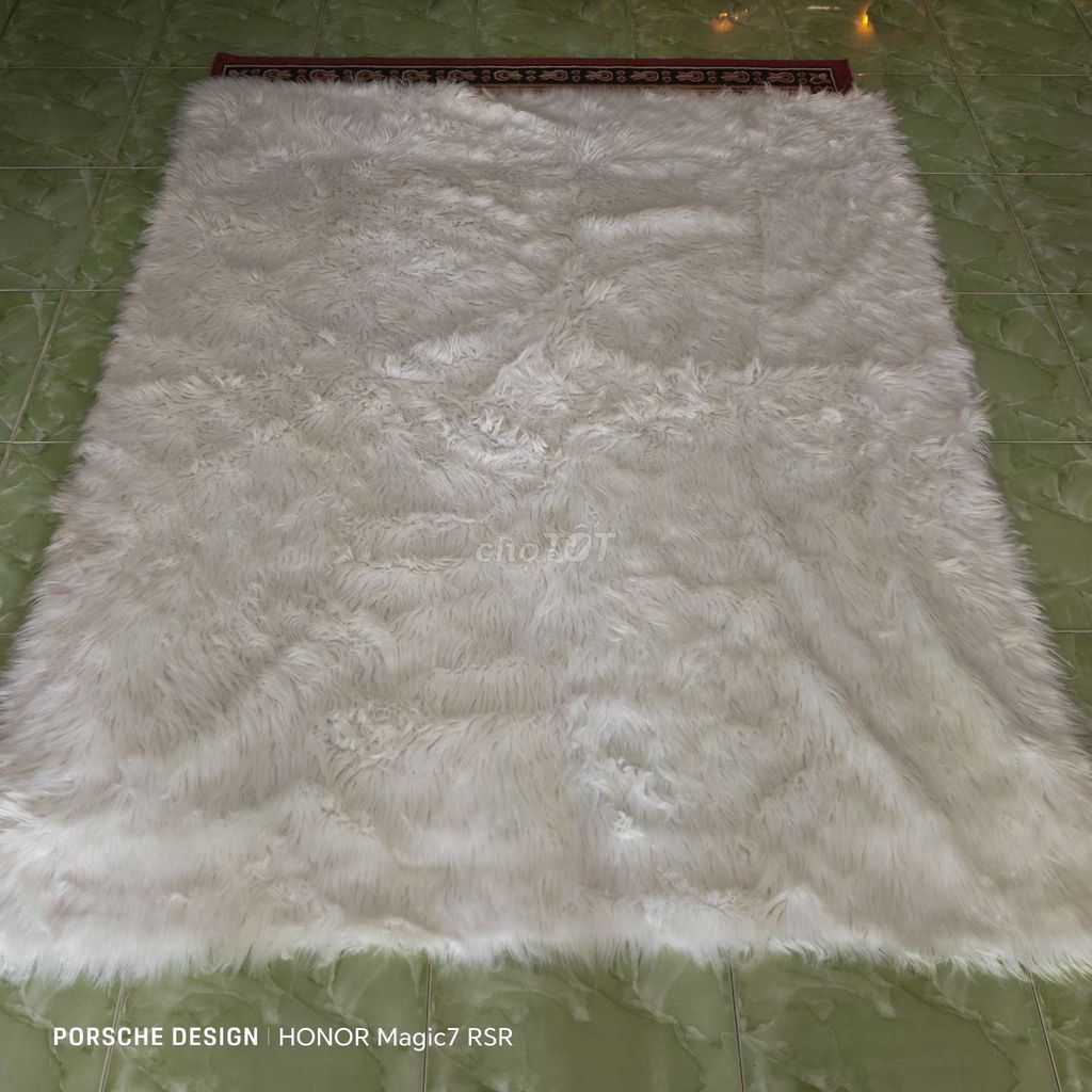 Thảm lông trắng 1m6x2m trang trí nhà cửa. Mua bán Nội thất, đồ gia dụng khác tại Thành phố Châu Đốc An Giang được đăng bởi Jack hình 1