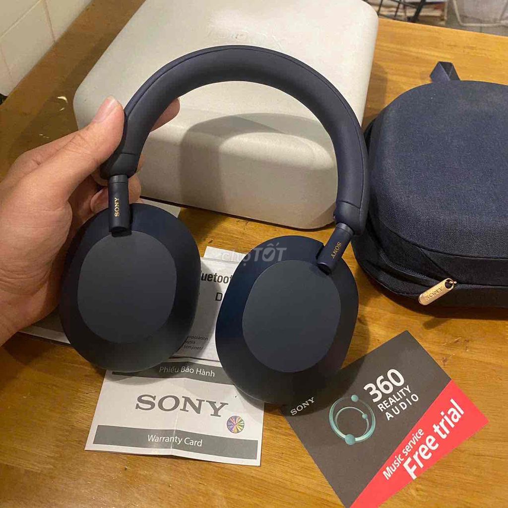 Tai nghe Sony WH-1000XM5 Xanh đậm Đã sử dụng. Mua bán Tivi, Âm thanh tại Quận 10 Tp Hồ Chí Minh được đăng bởi Thành Tài hình 1