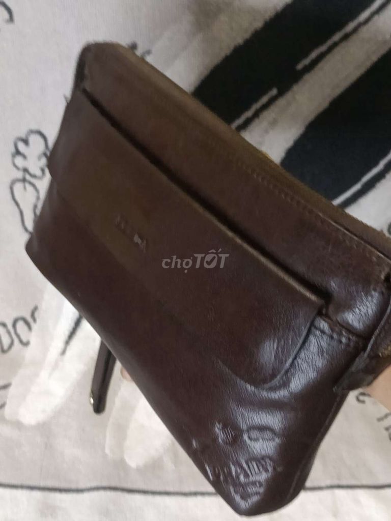 Ví cầm tay Prada Da Nam Nâu 14x24x4. Mua bán Túi xách tại Quận Tân Bình Tp Hồ Chí Minh được đăng bởi Xuân Anh hình 1