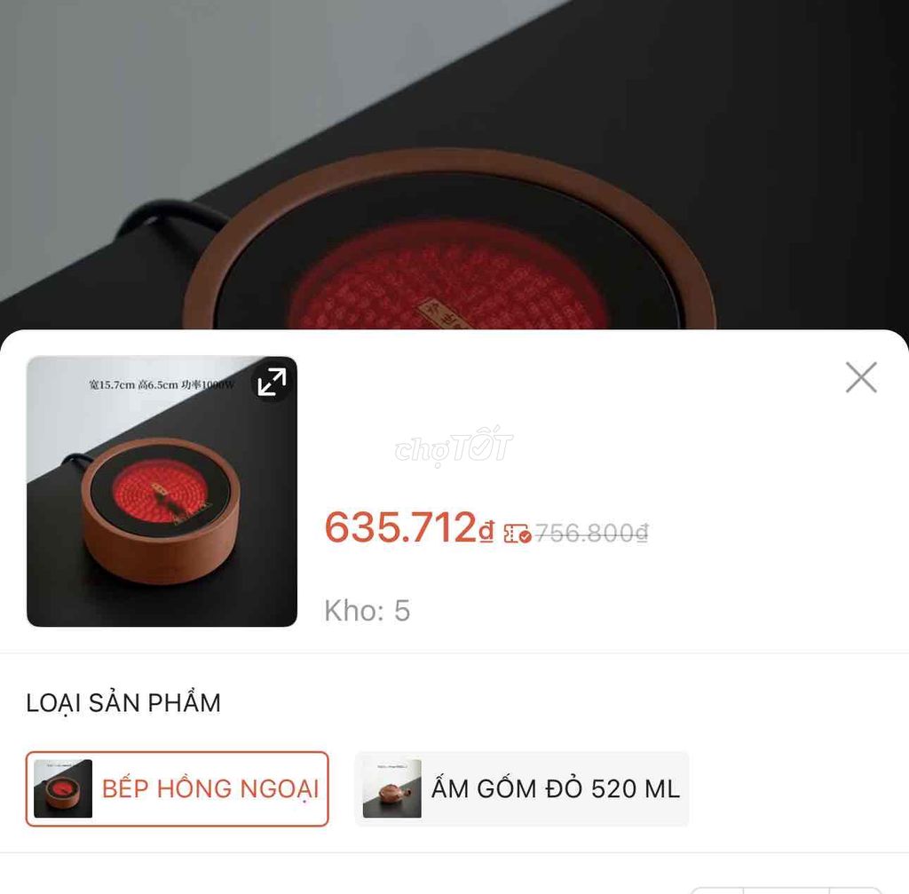 biếp hồng ngoại mini pha trà. Mua bán Bếp, lò, đồ điện nhà bếp tại Thành phố Thủ Đức Tp Hồ Chí Minh được đăng bởi Chinchin hình 1
