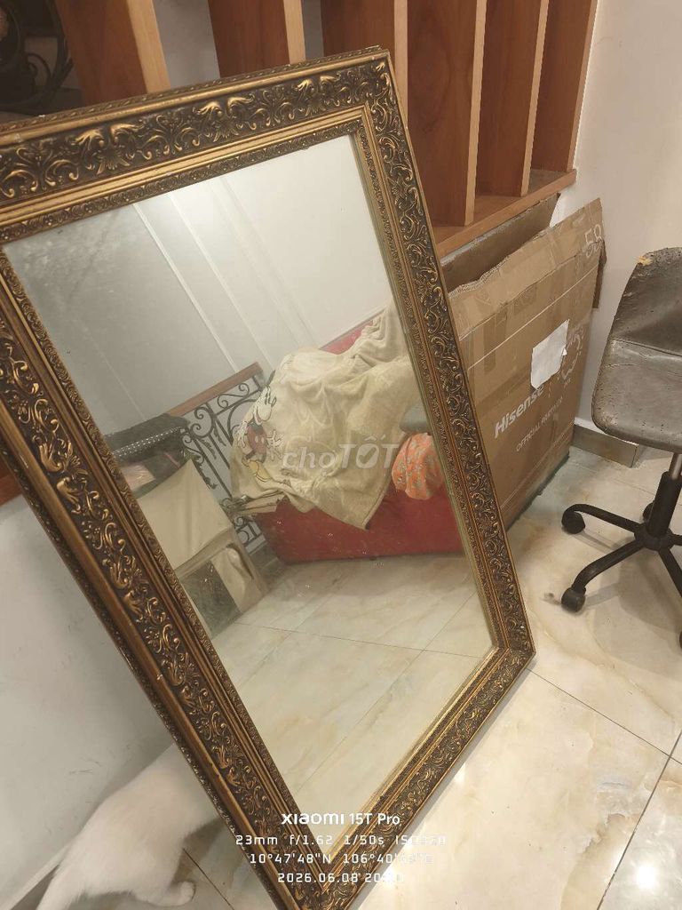 Gương Vàng đồng 1.5m x 80cm. Mua bán Nội thất, đồ gia dụng khác tại Quận Phú Nhuận Tp Hồ Chí Minh được đăng bởi lý hoàng sa hình 1