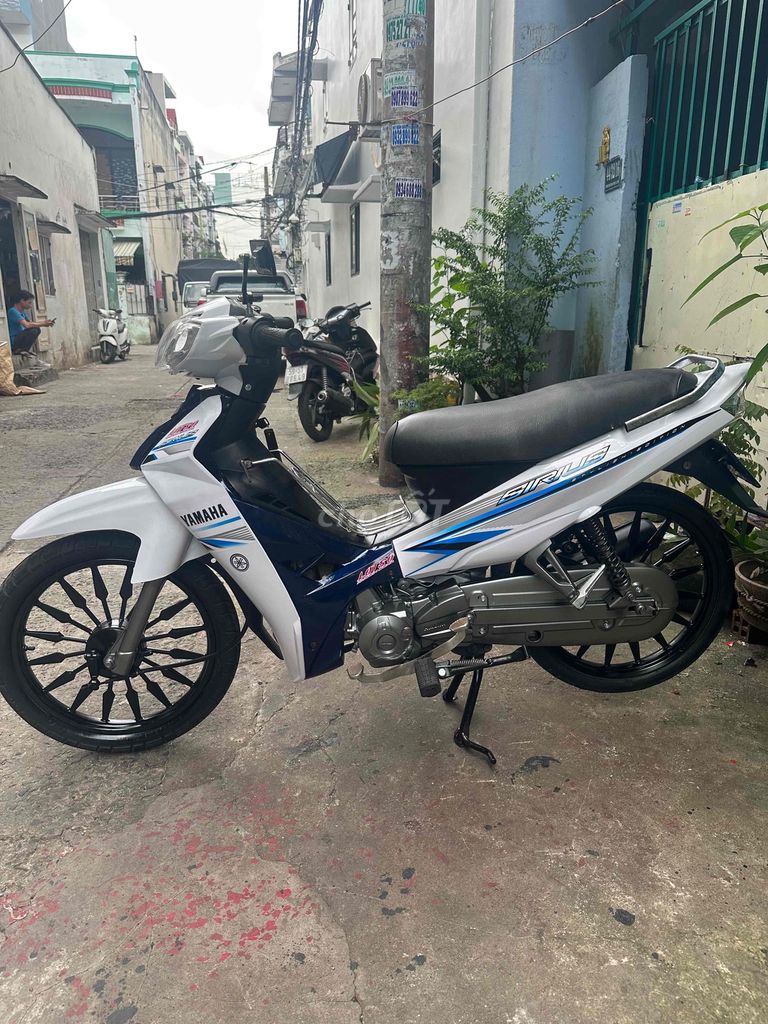 Xe Sirius 50cc màu trắng xanh bánh mâm 16 cây. Mua bán Xe máy tại Quận Bình Tân Tp Hồ Chí Minh được đăng bởi Tâm Công hình 2