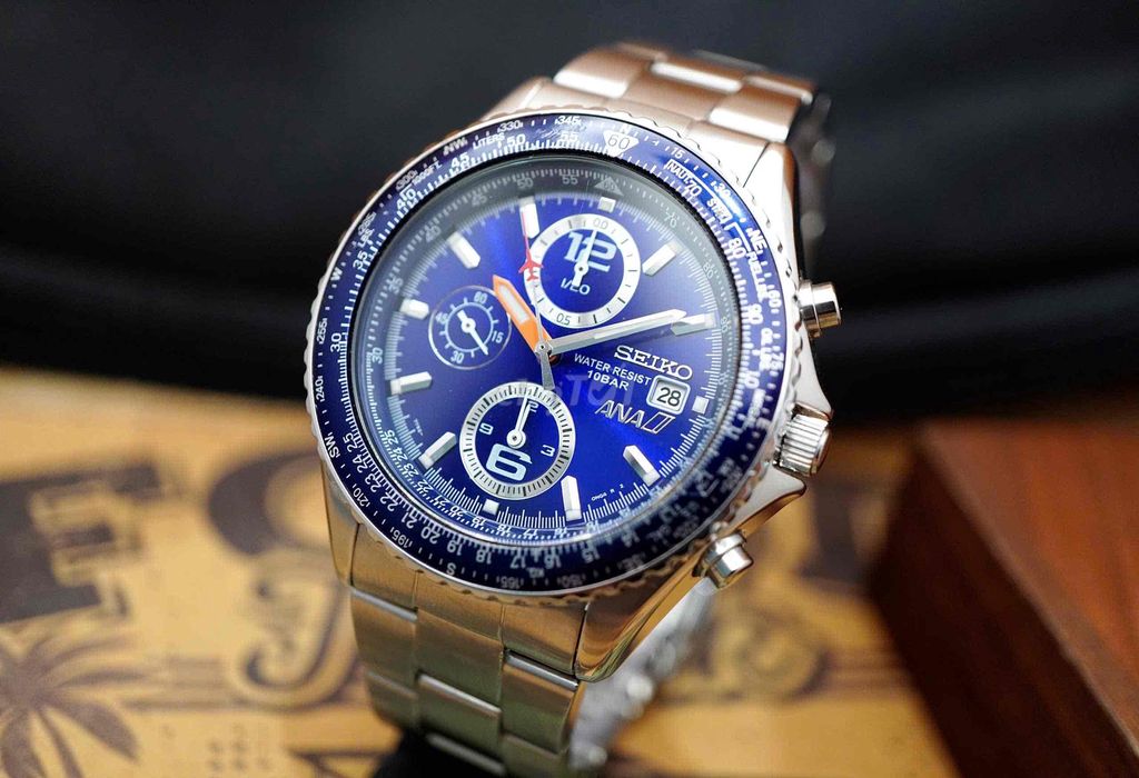 Đồng hồ Seiko ANA Flight Blue Chính Hãng. Mua bán Đồng hồ tại Quận 3 Tp Hồ Chí Minh được đăng bởi Đồng Hồ Nội Địa Nhật hình 1