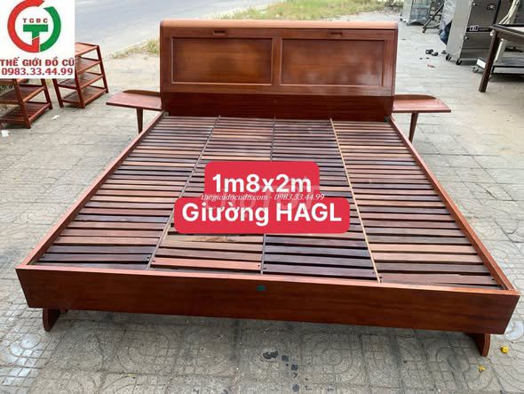 Giường gỗ HAGL . Mua bán Giường, chăn ga gối nệm tại Quận Sơn Trà Đà Nẵng được đăng bởi THANH LÝ MUA BÁN ĐỒ CŨ MỚI hình 1