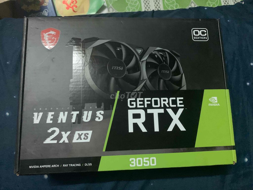 Card màn hình MSI RTX 3050 VENTUS 8G OC còn BH PVũ