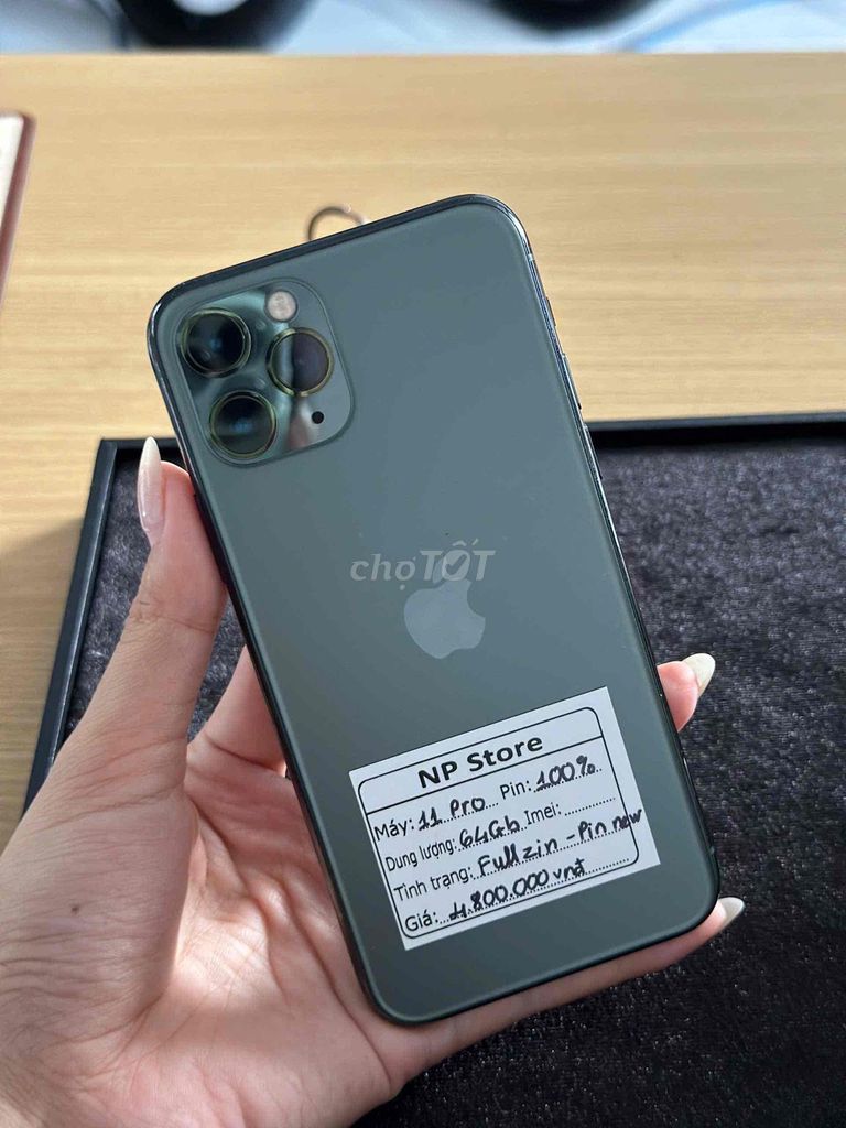iPhone 11 Pro 64GB Qtế - Chỉ thay mỗi cục Pin. Mua bán Điện thoại tại Quận Ninh Kiều Cần Thơ được đăng bởi NP Store hình 1