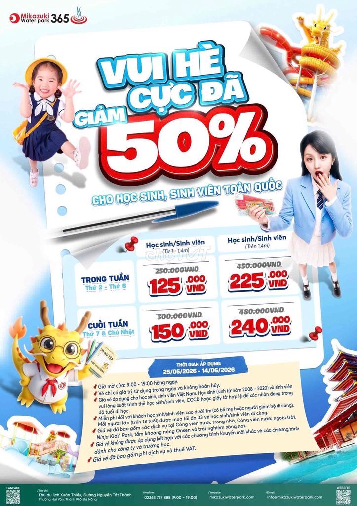 Vé công viên nước Mikazuki Đà Nẵng. Du lịch tại Quận Hải Châu Đà Nẵng được đăng bởi Trần Quốc Luân hình 1