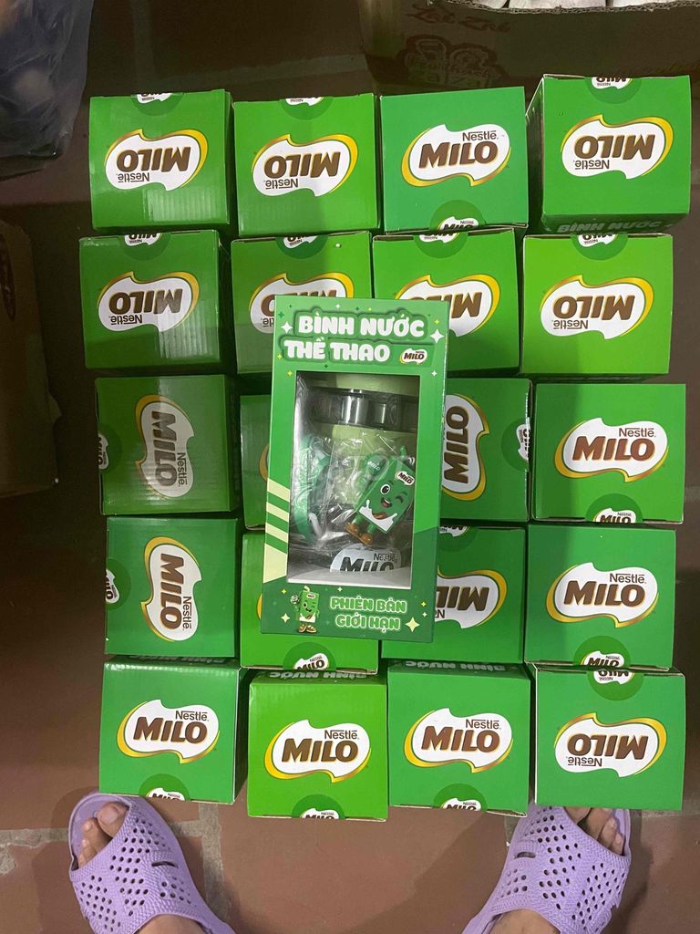 21 Bình nước thể thao Milo 500ml Xanh lá