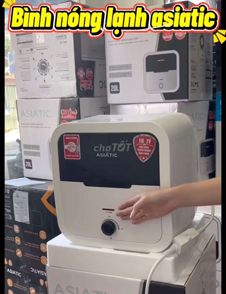 Bình nóng lạnh Asiatic 20L Tráng men kim cương. Mua bán Thiết bị vệ sinh, nhà tắm tại Quận Ba Đình Hà Nội được đăng bởi Sen Vòi giá rẻ hình 1