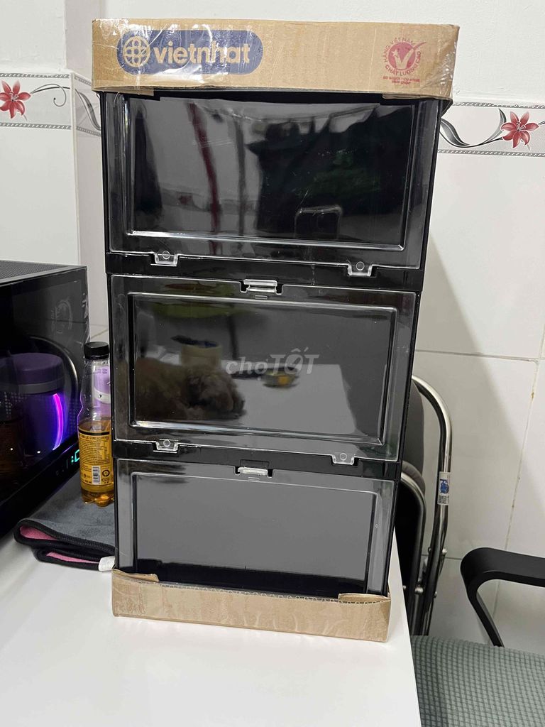 Tủ giày Việt Nhật Nhựa Đen. Mua bán Tủ, kệ gia đình tại Thành phố Thủ Đức Tp Hồ Chí Minh được đăng bởi Truong Hien hình 1