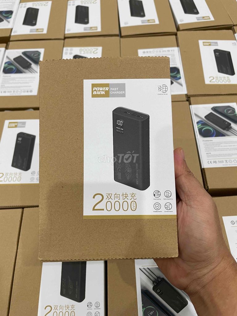 Sạc dự phòng 20000Mah nội địa Trung chất lượng